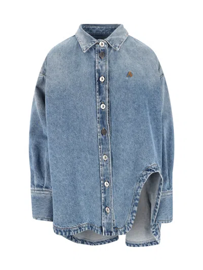 Attico Denim Shirt In Blue