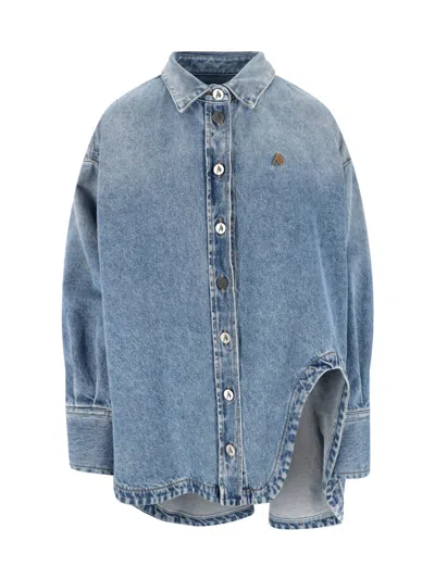 Attico Denim Shirt In Blue