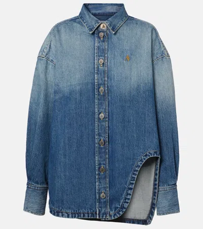 Attico Denim Shirt In Blue