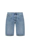 Attico Denim Sky Blue Bermuda Shorts In Blue