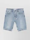 Attico Denim Shorts With Belt Loops