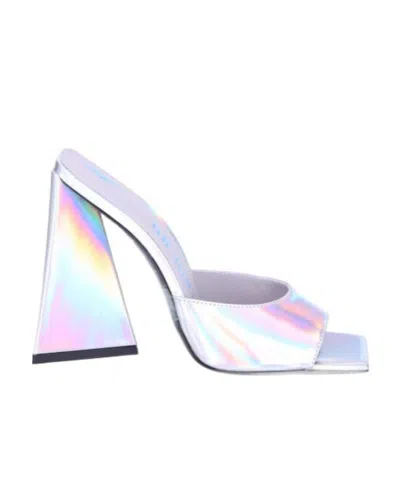 ATTICO THE ATTICO DEVON SQUARE TOE SLIP-ON MULES