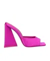 Attico Devon 115mm Satin Finish Sandals In Pink
