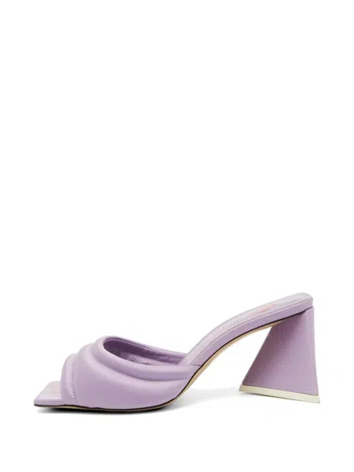 Pre-owned Attico Devon Heeled Sandals In Purple