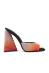 Attico Devon Mule Sandal In Sunset Degrade