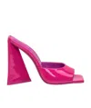 Attico Devon Sandals With Square Head And High Heels In Pink