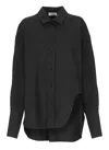 Attico Diana Oversize Shirt In Black