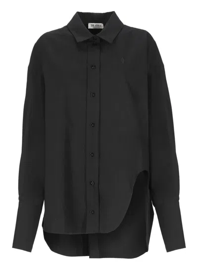 Attico Diana Oversize Shirt In Black
