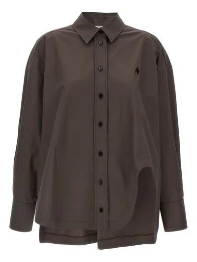 Attico Diana Shirt In Brown