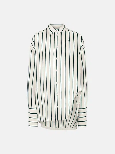 Attico Diana Striped Shirt In White
