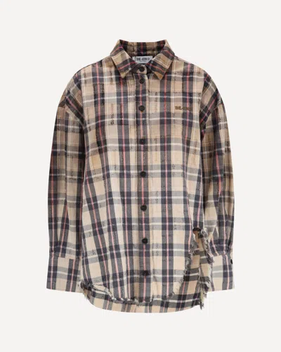 Attico Diana Shirt In Brown