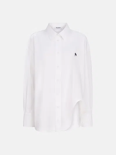 ATTICO ''DIANA'' WHITE AND NAVY BLUE SHIRT