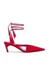 Attico Diane 55mm Slingback Heel In Red