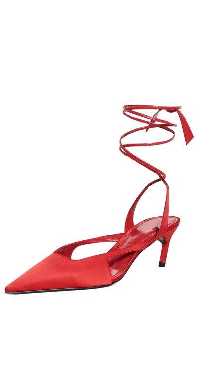 Attico Diane 55mm Slingback Heel In Red