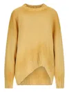 Attico Logo Embroidery Sweater Sweaters And Cardigans Yellow In Yellow