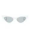 Attico Dora Cat-eye Sunglasses In Weiss