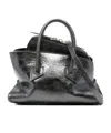 Attico Double Handle Handbag In Black