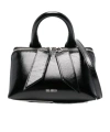 Attico Double Handle Shoulder Bag In Black