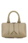 Attico Dove Grey Leather Mini Friday Bag