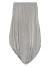 Attico Draped Mini Dress In Grey