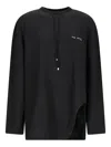 Attico Drawstring Sweatshirt In Black