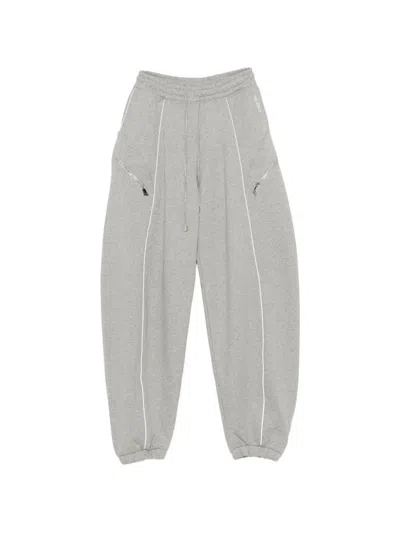 Attico Drawstring-fastening Track Pants In Gray