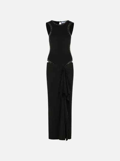 Attico Dress In Black Acetate Blend