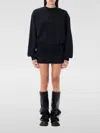 Attico Black Palmer Minidress In Black