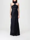 Attico Dress The  Woman Color Black In Black
