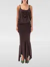Shop Attico Dress The  Woman Color Brown In Braun