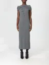 Attico Dress The  Woman Color Grey In Gray