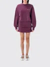 Attico Burgundy Mini Dress In Purple