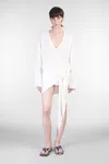 Attico Asymmetric Mini Dress