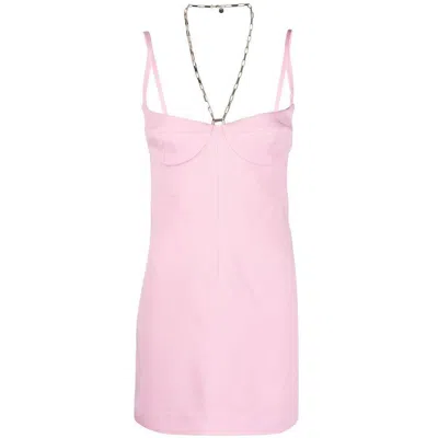 Attico Square-neck Backless Mini Dress In 432