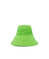 Attico Dylan Cotton Bucket Hat In Green