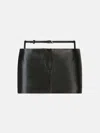 Attico Eggplant And Black Mini Skirt In Eggplant/black