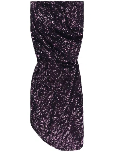 Attico Eita Sequin Minidress In Black