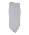 Attico Melange Grey And Beige Midi Skirt In Gray