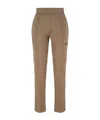 Attico Elastic Waist Sweatpants In Brown