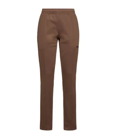 Attico Elastic Waist Sweatpants In Brown