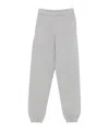 Attico Cotton Sweatpants With Elastic Waistband And Side Pockets In Gray
