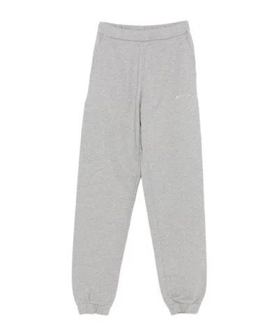 Attico Elastic Waist Track Pants In Gray