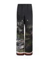 Attico Elastic Waistband Casual Pants In Black