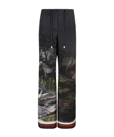 ATTICO ELASTIC WAISTBAND CASUAL PANTS