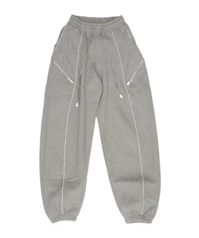 Attico Elastic-waist Casual Trousers In Gray