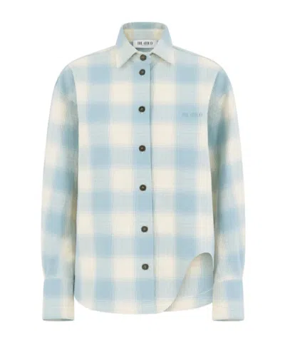 Attico ''eliza'' Light Blue And White Shirt