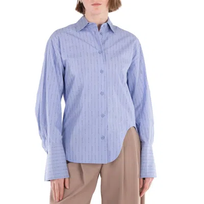 ATTICO ELIZA LOGO POPLIN SHIRT