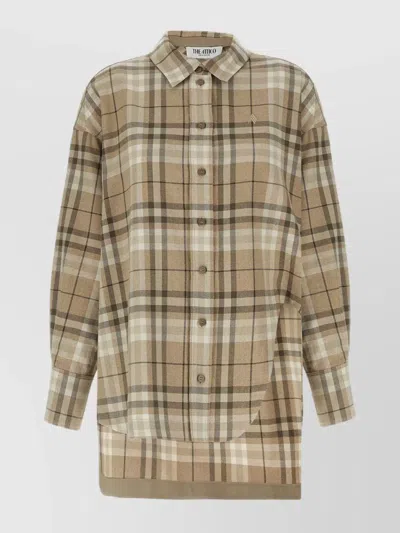 ATTICO 'ELIZA' OVERSIZED PLAID SHIRT