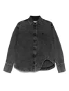 Attico ''diana'' Black Shirt Jacket In Black