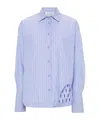 Attico Women's Eliza Striped Shirt In Blue